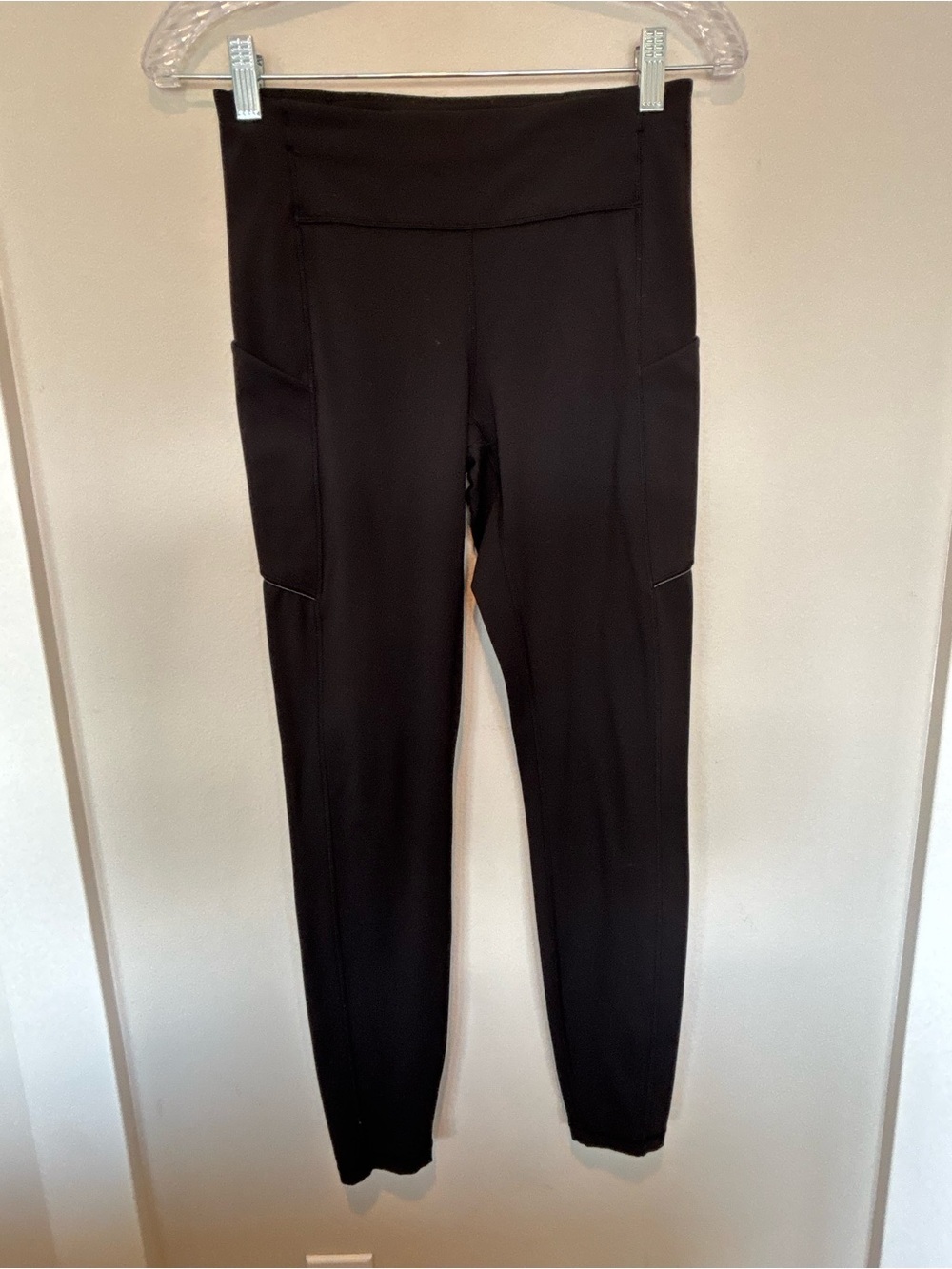 lululemon athletica Black High-Waist Running Leggings with Side Pockets